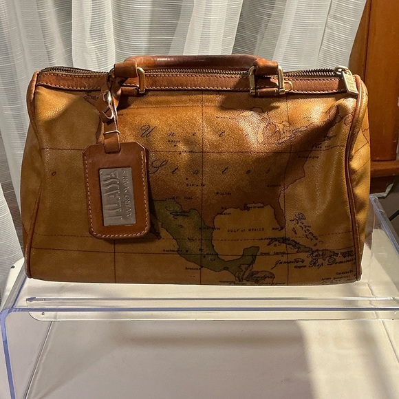 Vintage Alviero Martini Primo Classe Satchel GeoPrint